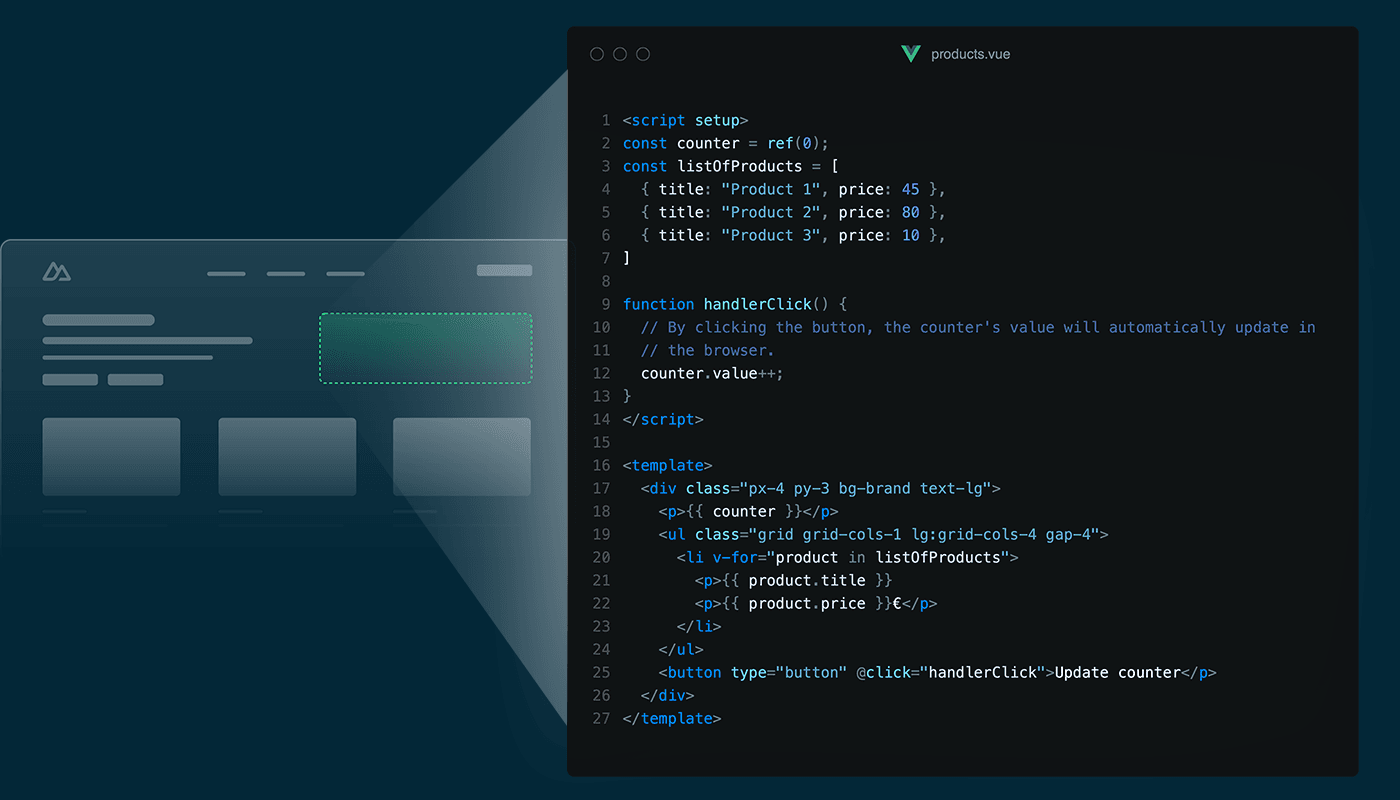 Code example